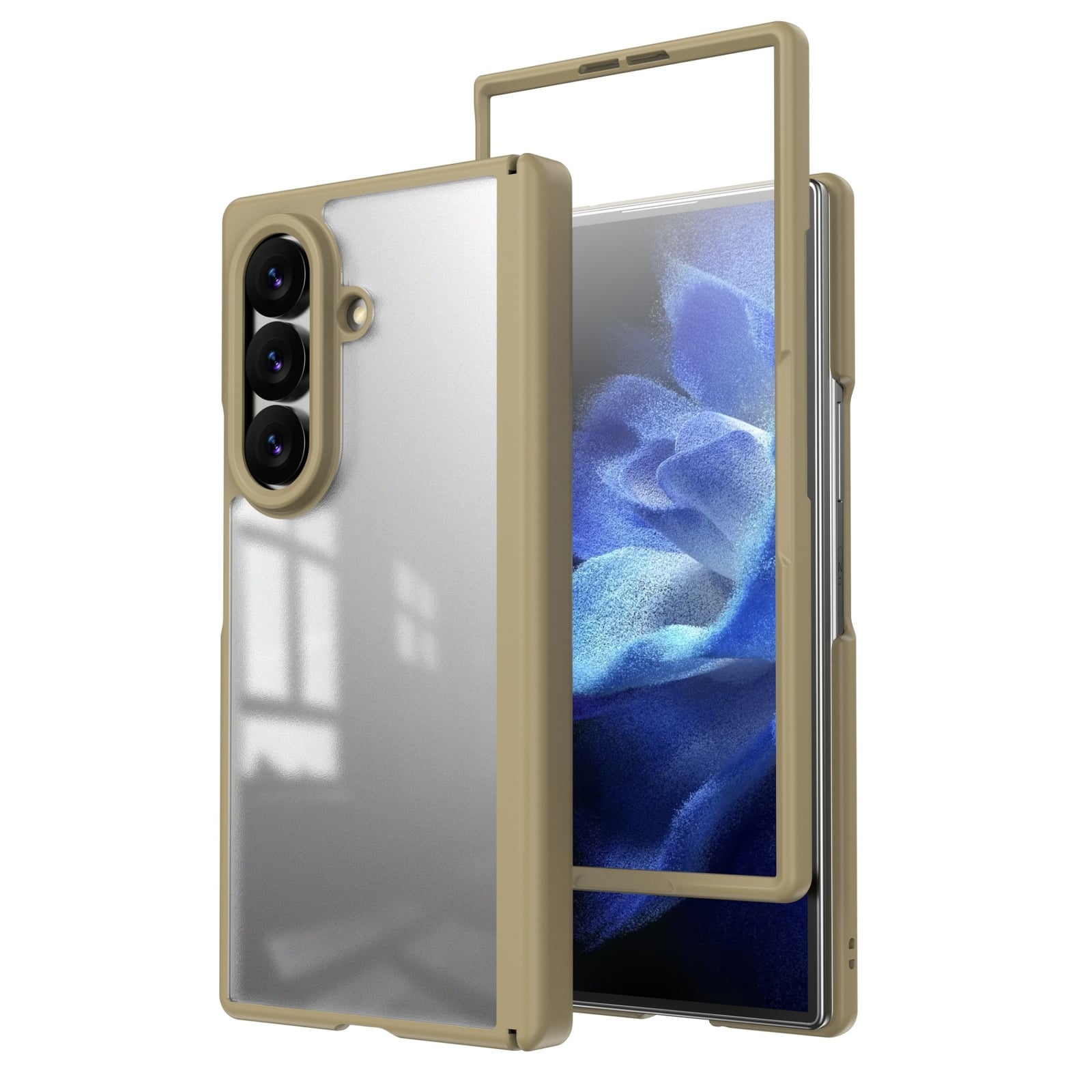 Dteck - Shockproof Case for Samsung Galaxy Z Fold8 Ultra with Screen Protector, Rugged Full Hinge Cover with Raised Camera Edge - Gold price history on PriceWatchPro