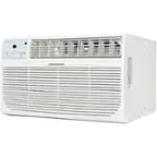 Front. Keystone - Energy Star 12,000 BTU 230V Through-the-Wall Air Conditioner with Follow Me LCD Remote Control - White.