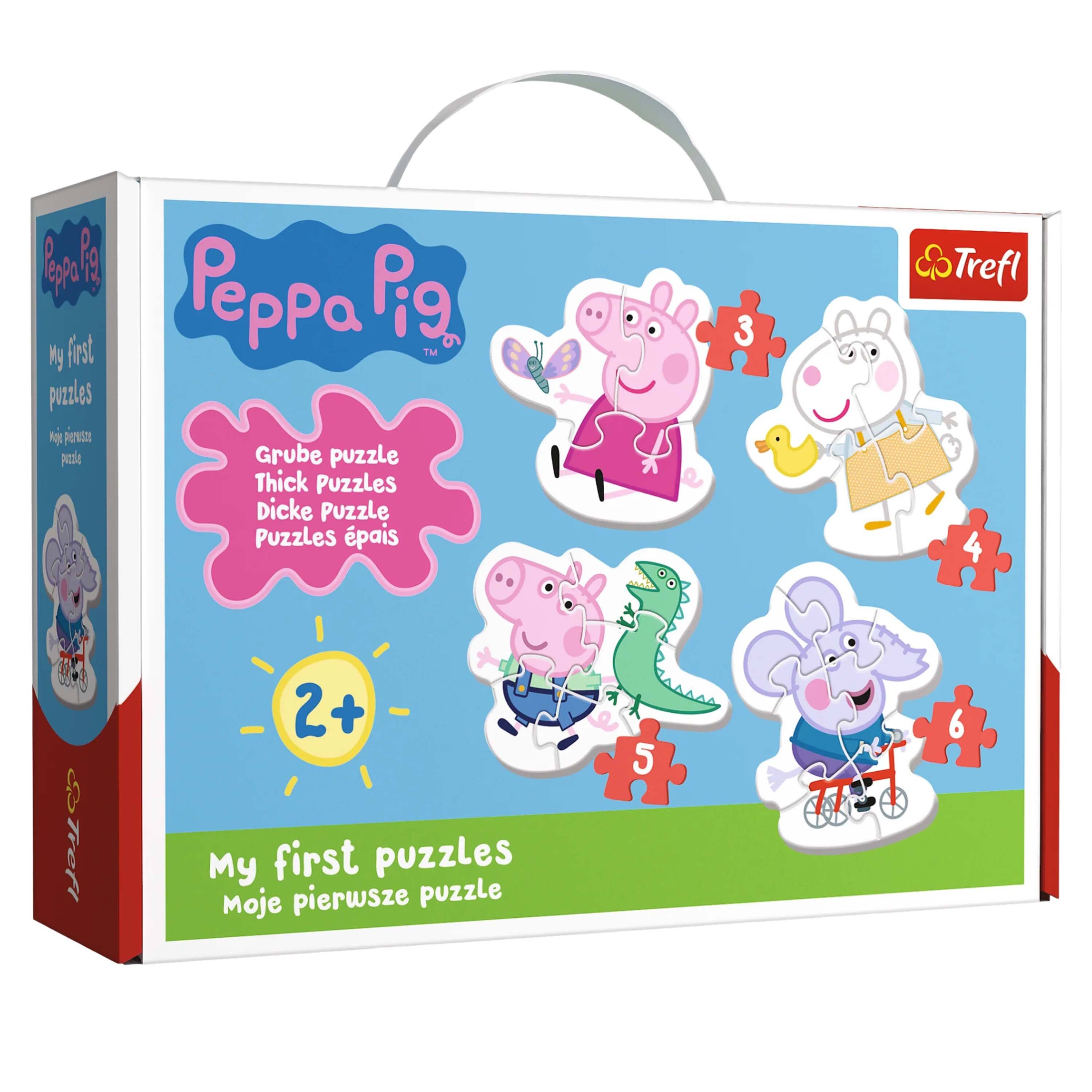 Peppa Pig TM Grube puzzle Thick Puzzles Dicke Puzzle Puzzles épais  
3  
Trefl  
& Treft  
2+ My first puzzles Moje pierwsze puzzle  
5