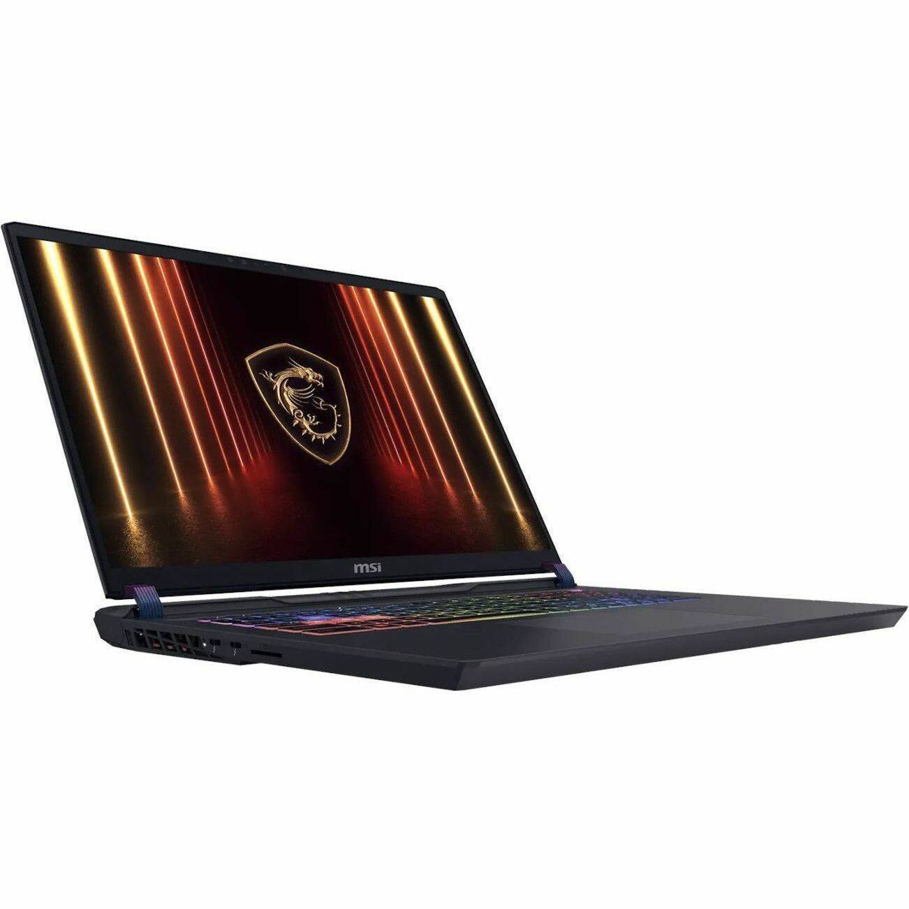 Alt View 7. MSI - MSI Vector 16 HX AI 16” QHD+ Gaming Laptop - Intel Core Ultra 9 275HX 2025 - RTX 5080 - 32GB RAM - 1TB Storage - Cosmo Gray.