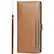 Left. SaharaCase - Folio Wallet Case for Samsung Galaxy S22 - Brown.