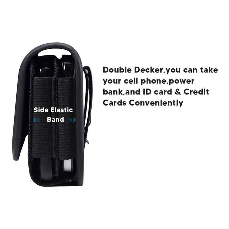 Side Elastic << Band >> Double Decker, you can take your cell phone, power bank, and ID card & Credit Cards Conveniently