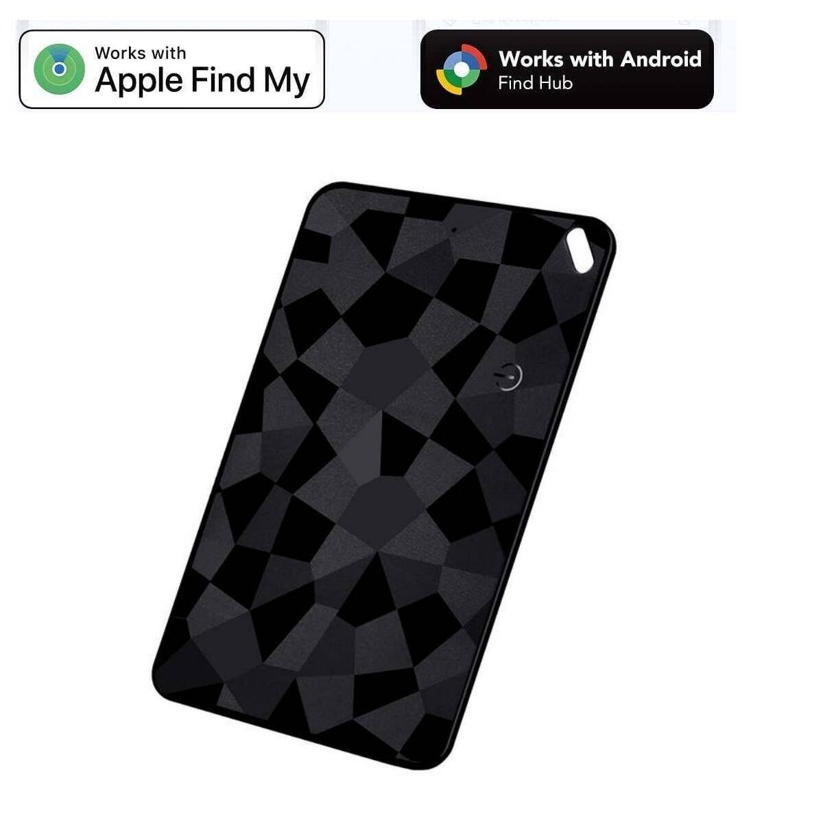 Works with Apple Find My  
Works with Android Find Hub