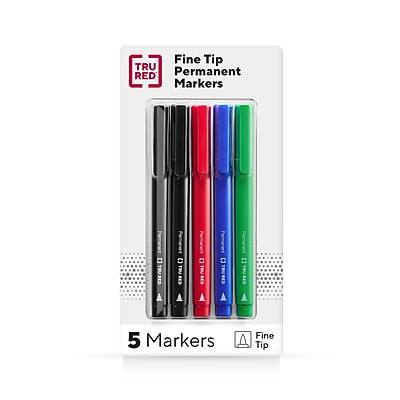 Fine Tip TRU RED Permanent Markers
5 Markers
Fine Tip