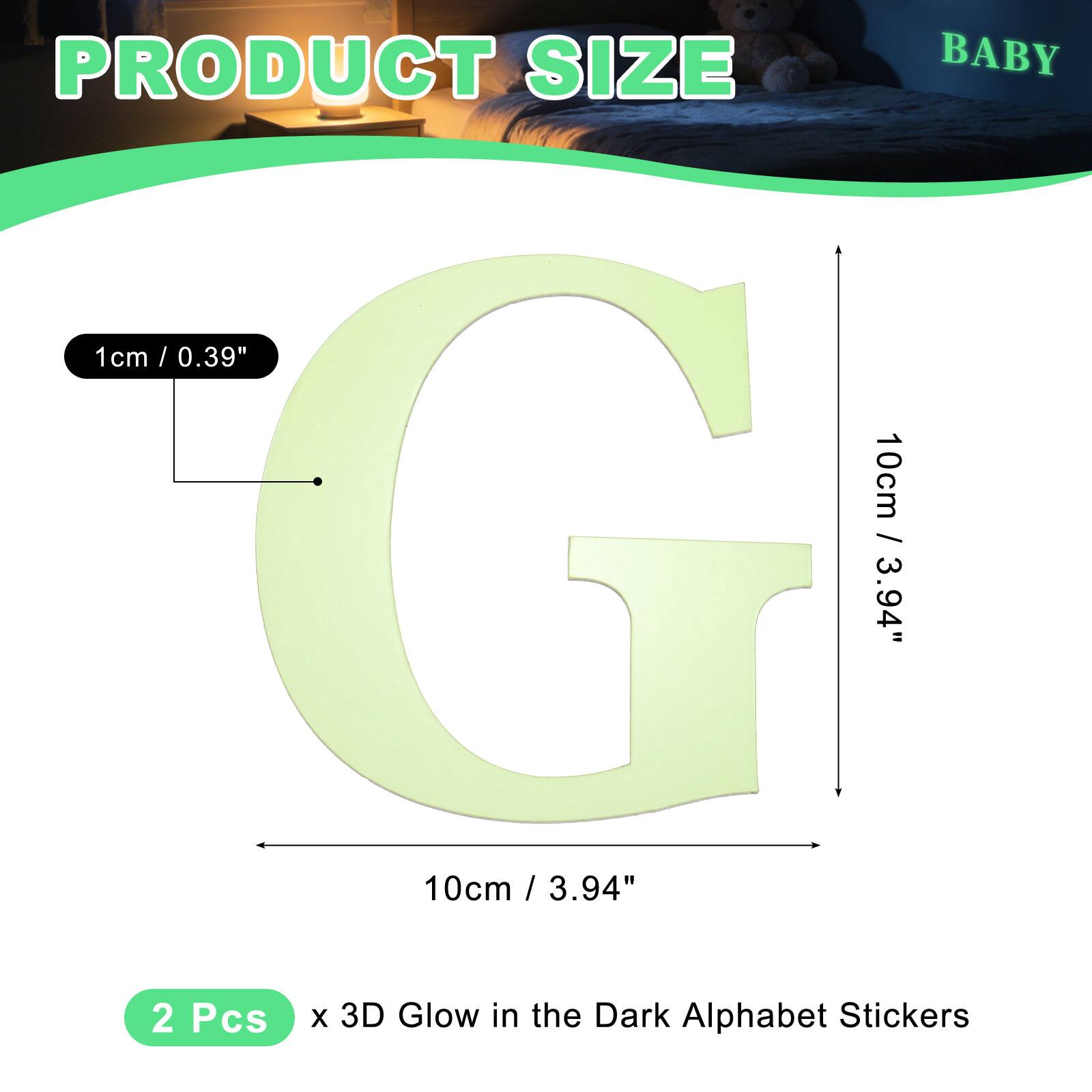 Unique Bargains 2pcs 3D 3.9