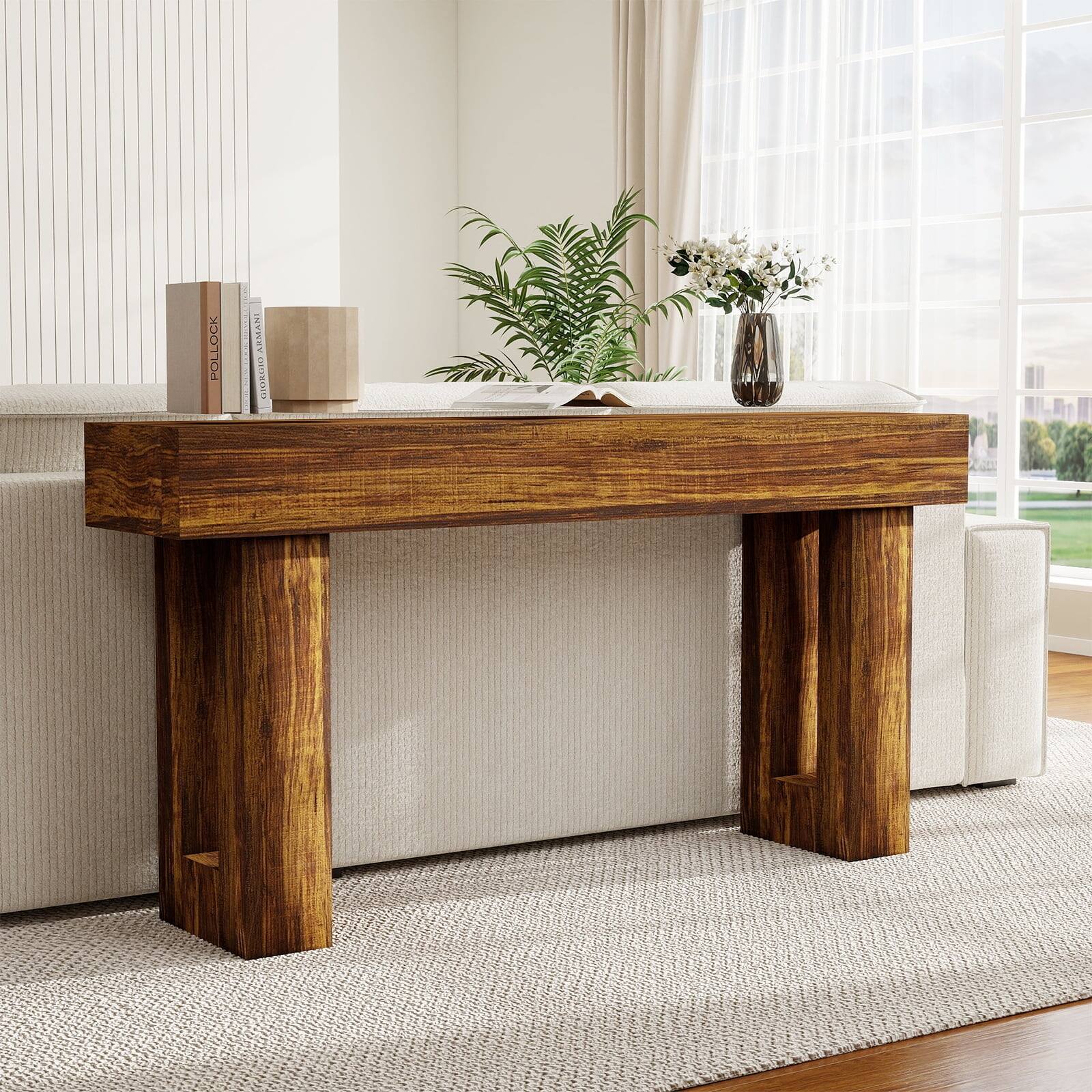 Kadyn Entryway Table, Console Sofa Table,63 Inch Console Table ...