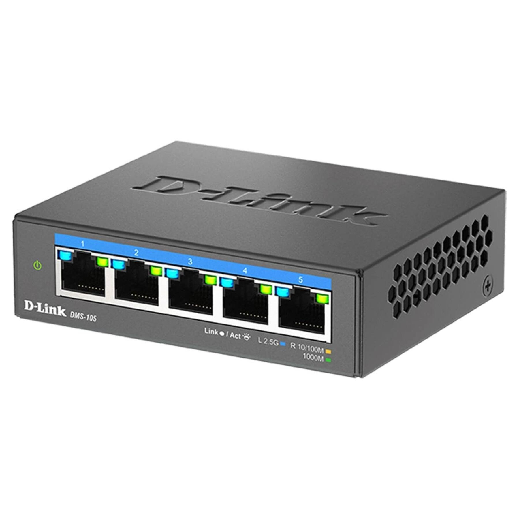 D-Link DMS-105

1 2 3 4 5

Link / Act

L 2.5G R 10/100M 10/1000M