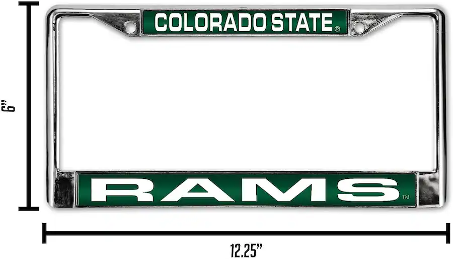 Rico Industries Colorado State University Rams Chrome Metal Laser Cut ...