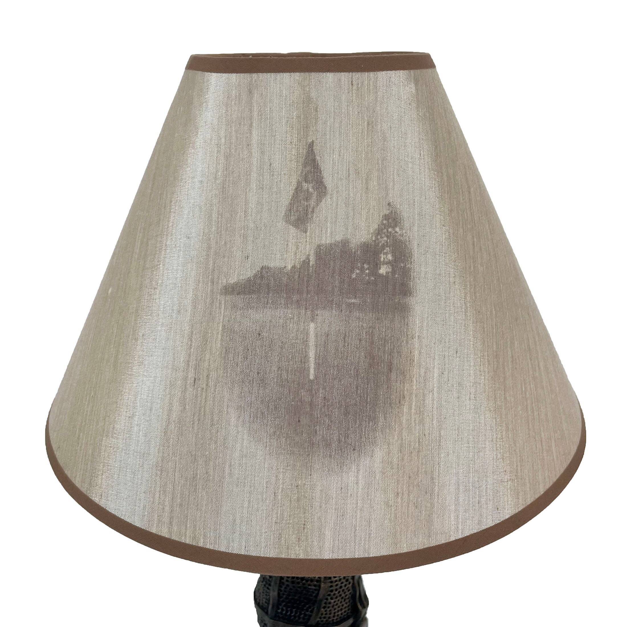 Alt View 5. Zeckos - Golf Lovers Tee Light Golf Bag Table Lamp w/Decorative Shade - Brown.