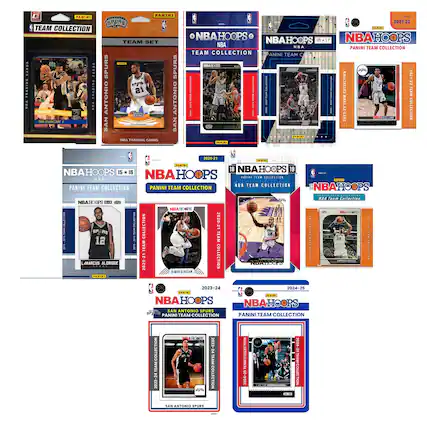 Sure, here is the corrected and grouped text from the image:
---
**Panini Team Collection**
- **San Antonio Spurs**
- Tim Duncan
- LaMarcus Aldridge
- **NBA Hoops**
- 2021-22
- 2022-23
- 2023-24
- 2024-25
- **NBA Hoops**
- 15 x 16
- 16 x 17
- **Panini Team Collection**
- 2021-22
- 2022-23
- 2023-24
- 2024-25
- **NBA Hoops**
- 2020-21
- 2021-22
- 2022-23
- 2023-24
- 2024-25
- **Panini Team Collection**
- 2020-21
- 2021-22
- 2022-23
- 2023-24
- 2024-25
- **NBA Hoops**
- 2020-21
- 2021-22
- 2022-23
- 2023-24
- 2024-25
- **Panini Team Collection**
- 2020-21
- 2021-22
- 2022-23
- 2023-24
- 2024-25
- **NBA Hoops**
- 2020-21
- 2021-22
- 2022-23
- 2023-24
- 2024-25
- **Panini Team Collection**
- 2020-21
- 2021-22
- 202