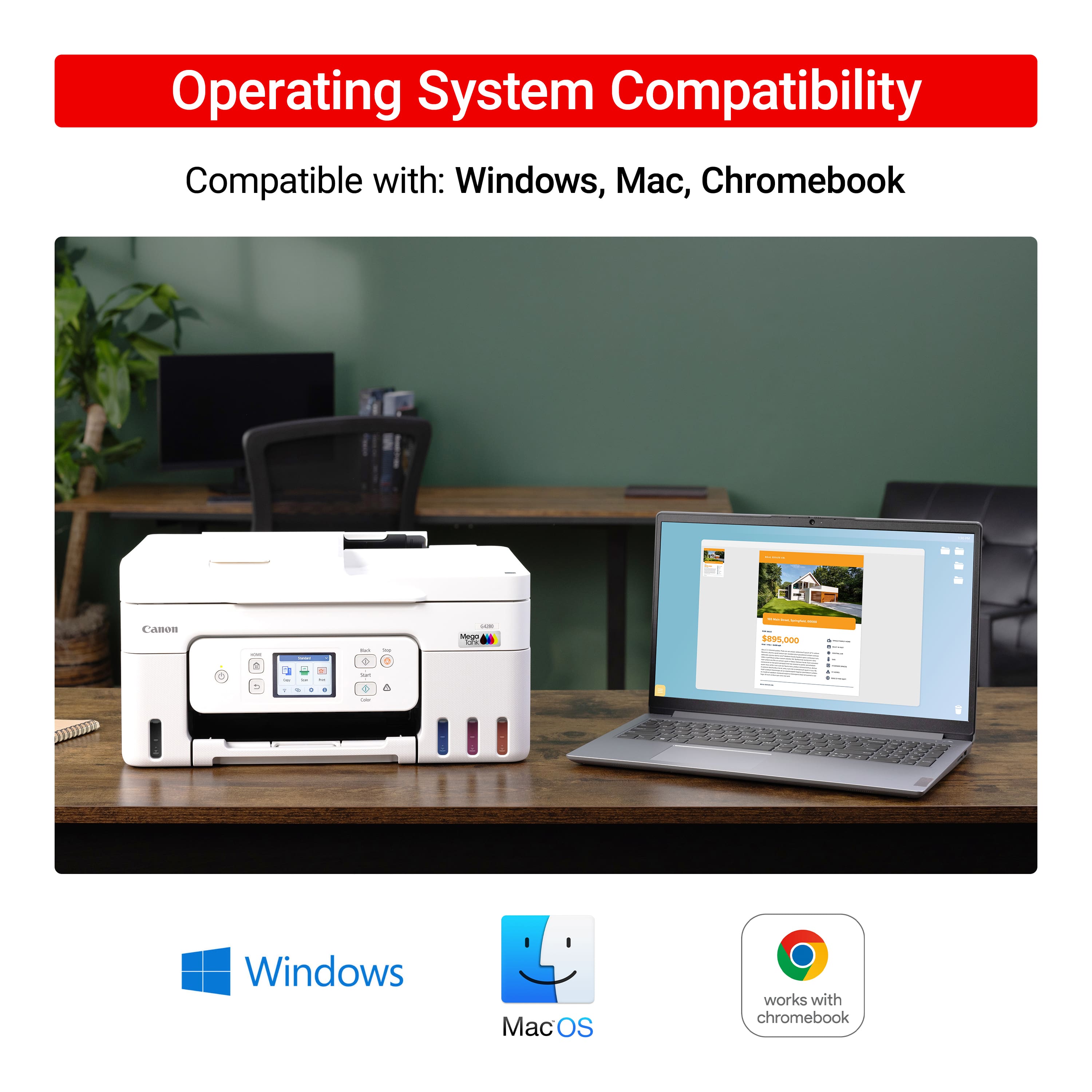 Operating System Compatibility: Compatible with Windows, Mac, and Chromebook.