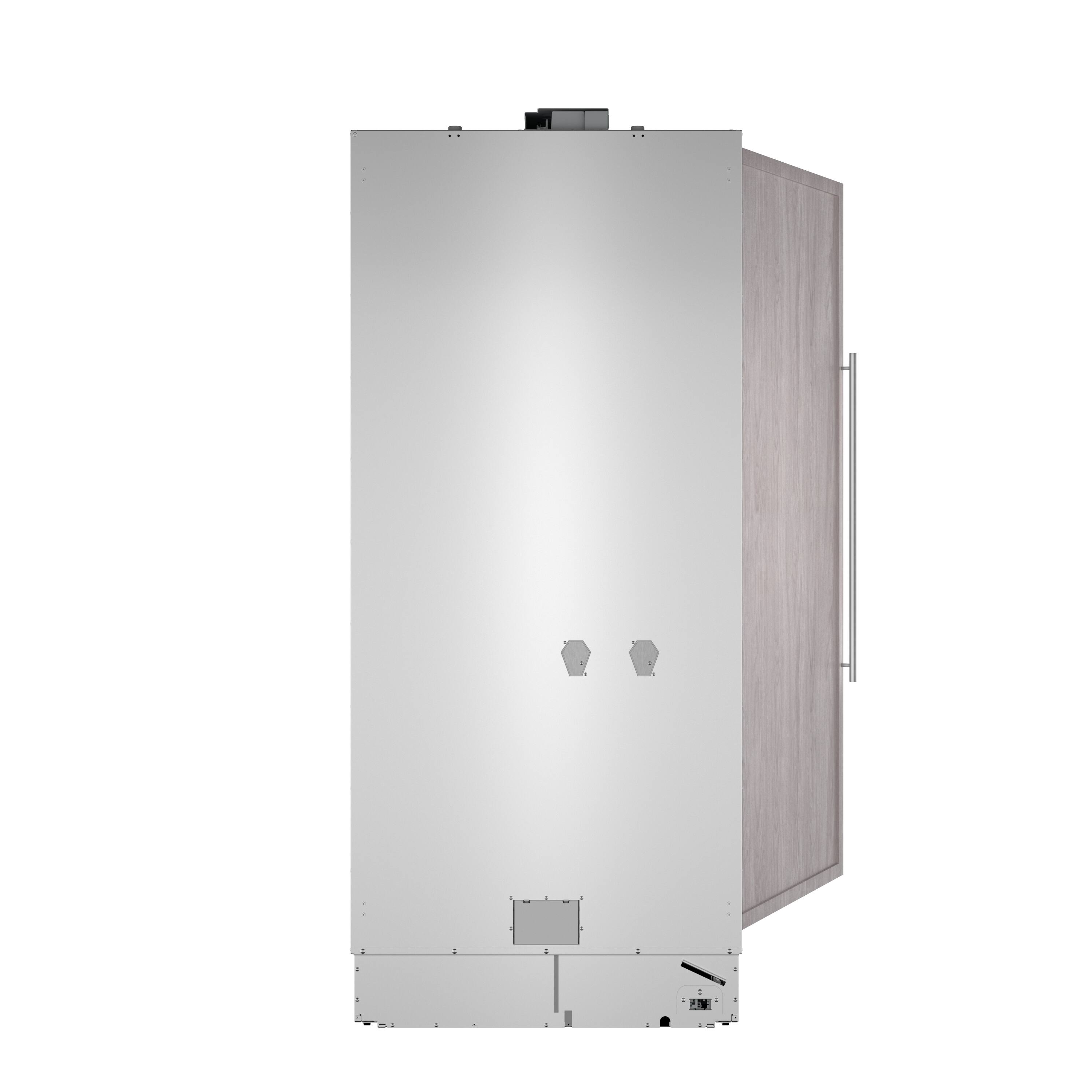 Alt View 4. Thermador - Freedom Collection 22.3 Cu. Ft. Automatic Defrost Smart Built-in Upright Freezer with internal Ice Maker - Custom Panel Ready.