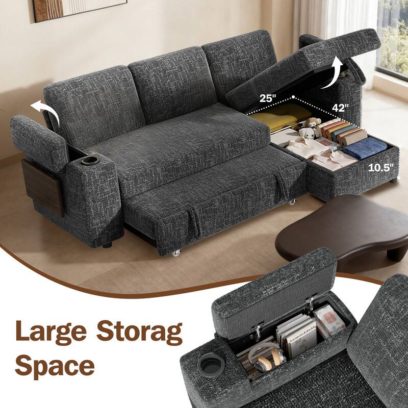 25" 42" 10.5" Large Storage Space