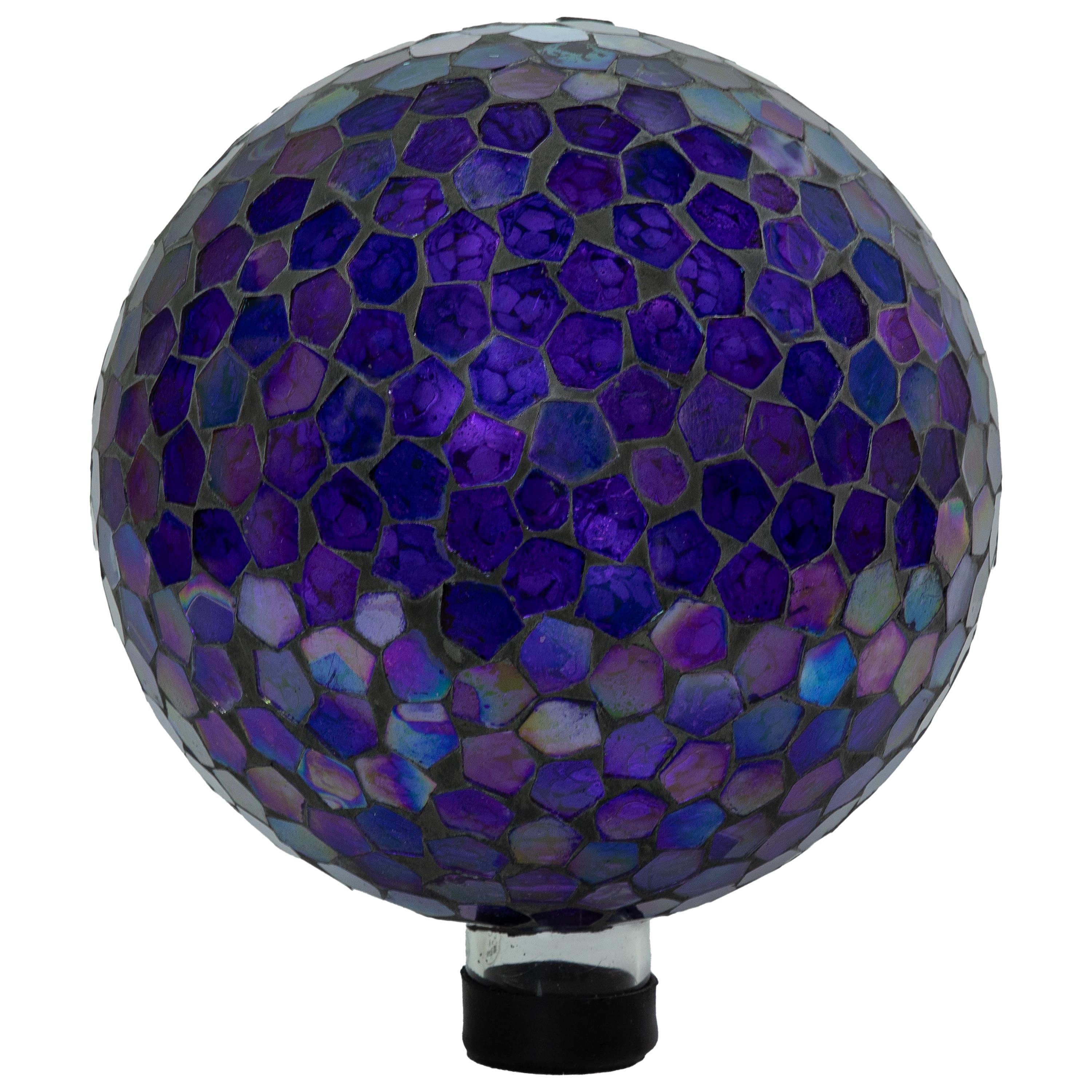 Sunnydaze - Crackled Glass Mosaic Gazing Globe - 10 in - Iridescent Purple price history on PriceWatchPro