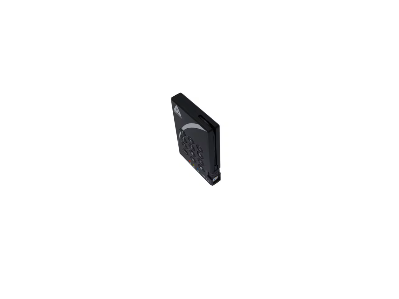 Alt View 2. Apricorn - Apricorn Aegis Padlock 16 TB Solid State Drive - External - USB 3.0 (A25-3PL256-S16TBF).