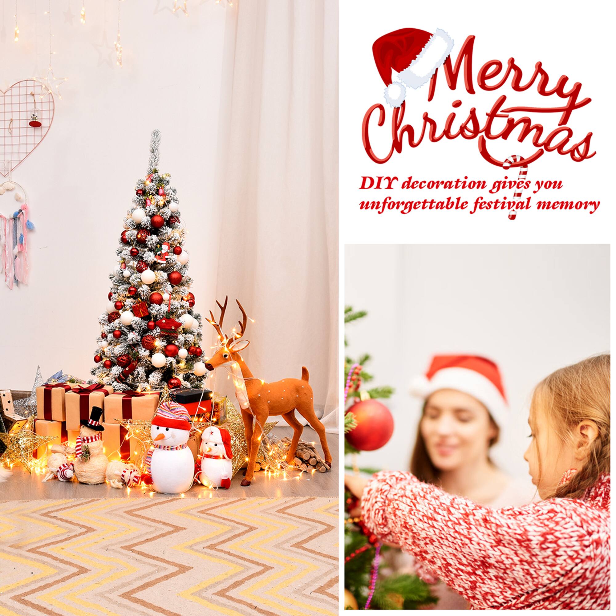 Merry Christmas  
DIY decoration gives you unforgettable festival memory