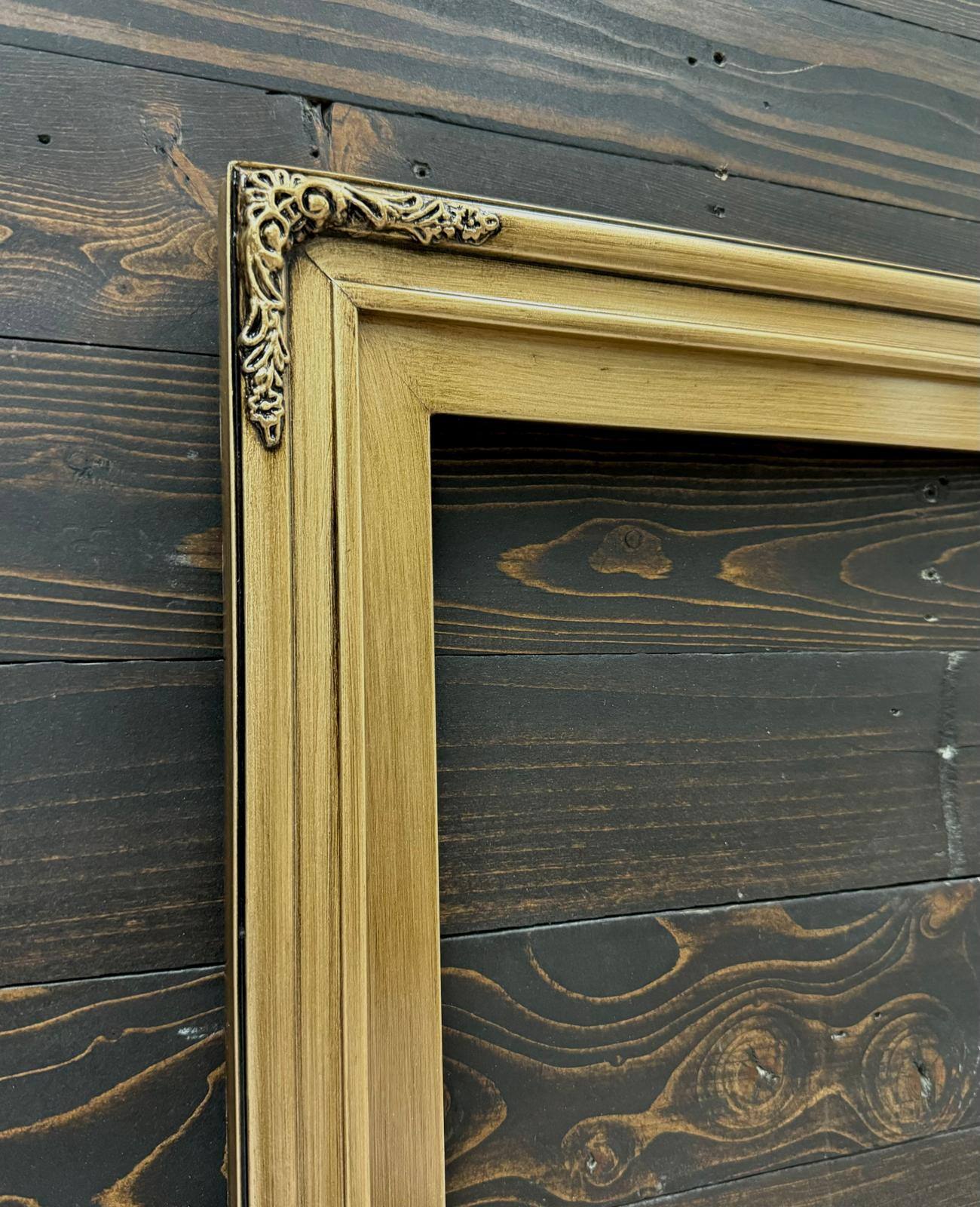 Alt View 1. LAREDO FRAME FACTORY - 55 inch Hisense Canvas TV Ornate frame, Canvas TV by Hisense - ANTIQUE GOLD.