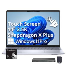 Dell - Upgraded - Inspiron Plus 14" 2.5K Touchscreen Laptop - Snapdragon X Plus X1P-64 2024 - 16GB Memory - 4 TB Storage - Copilot+ PC - Ice Blue