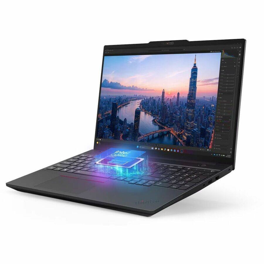 Alt View 8. Lenovo - Lenovo ThinkPad T16 Gen 5 21WT0065US 16" Copilot+ PC Notebook - WUXGA - 60 Hz - Intel Core Ultra 5 Series 3 325 - 16 GB - Black.