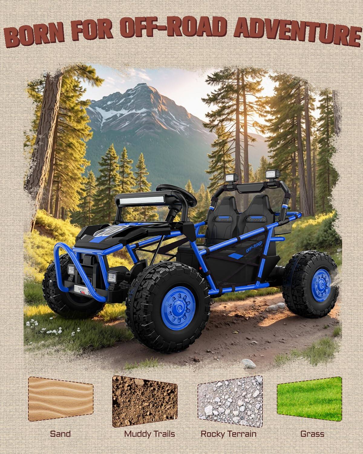 BORN FOR OFF-ROAD ADVENTURE

CY-R00

Sand
Muddy Trails
Rocky Terrain
Grass