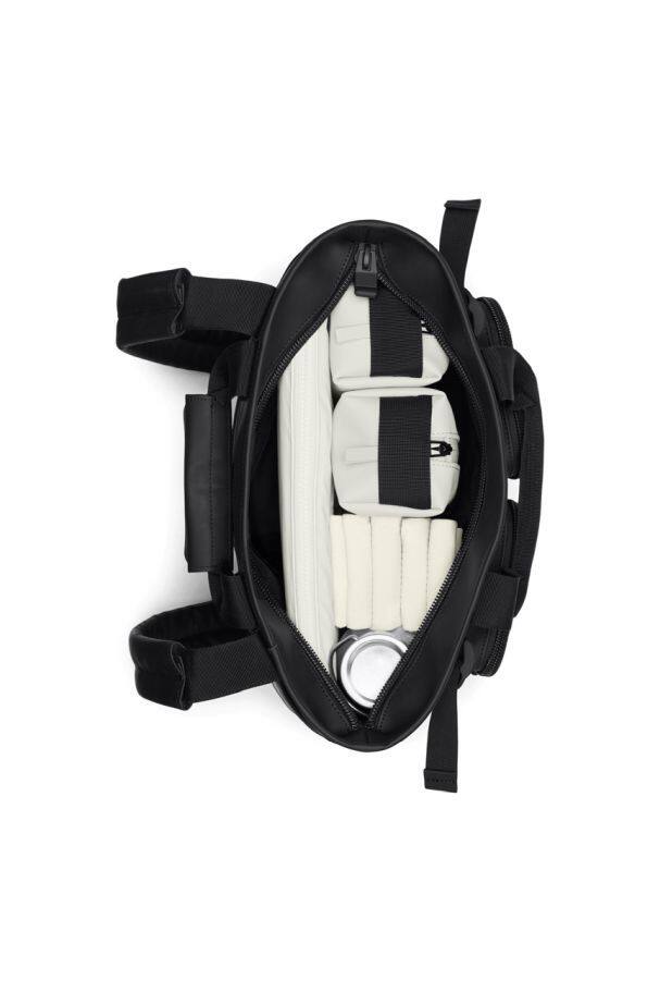 Left. RAINS - Texel Tote Backpack - Black.