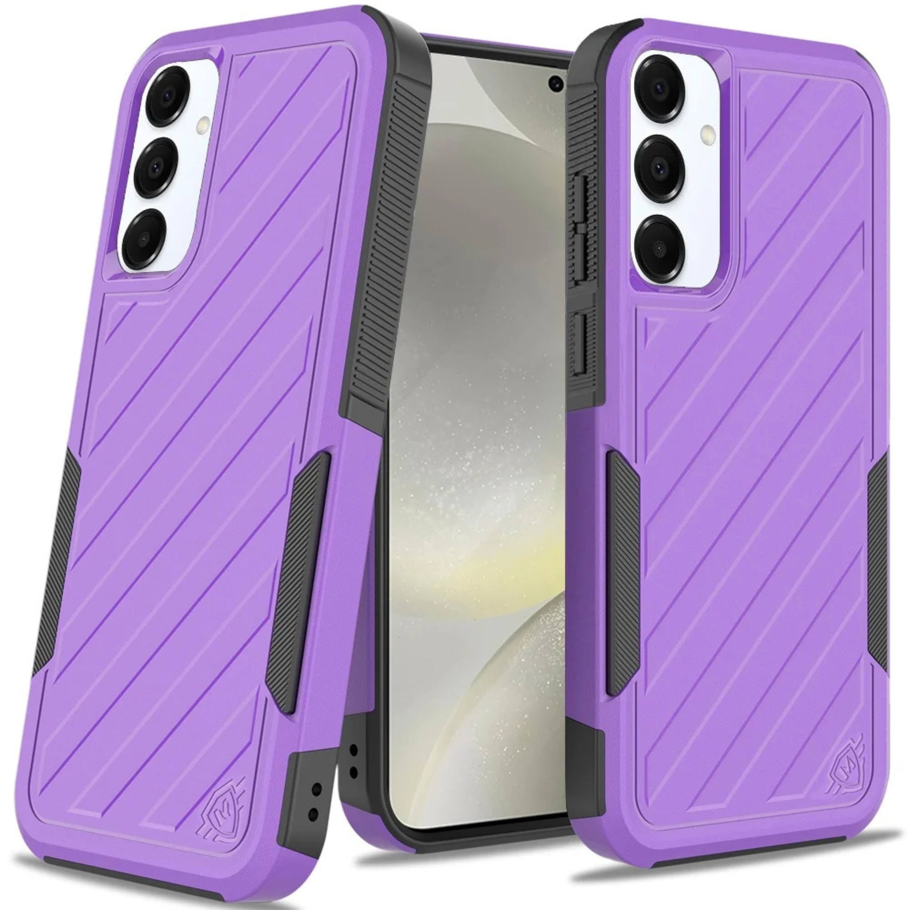 Kitcheniva - Shockproof Rugged Case For Samsung S25 Plus S24 Plus Dual Layer Design Dark - Purple price history on PriceWatchPro