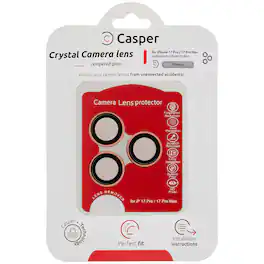 Casper - Camera Lens Protector (Clear) Compatible For iPhone 17 Pro / 17 Pro Max - Orange