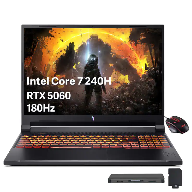 Intel Core 7 240H  
RTX 5060  
180Hz