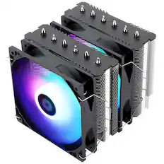Front. Thermalright - Peerless Assassin 120 SE ARGB CPU Air Cooler, Dual TL-C12C-S PWM Fan, for AMD AM4/AM5/Intel LGA1700/115X/1155/1200/1851 - Black.