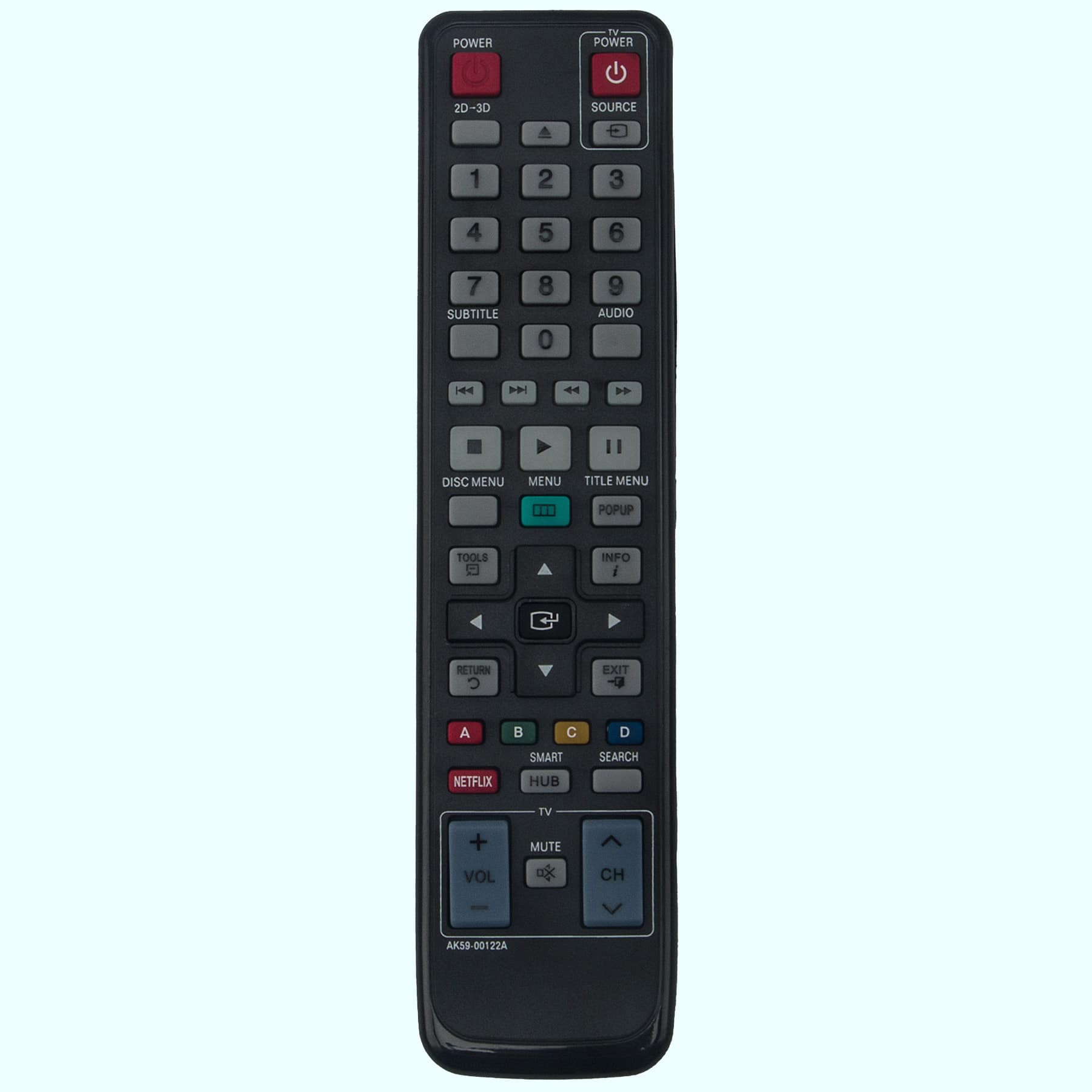 Photos - Remote control FIT ALLIMITY - AK59-00122A Replaced Remote  for Samsung Blu-Ray Player BD-D6700 BD-D7000 BD-D5500 BD-D5700 BDD6700 BD-D5500/Z 