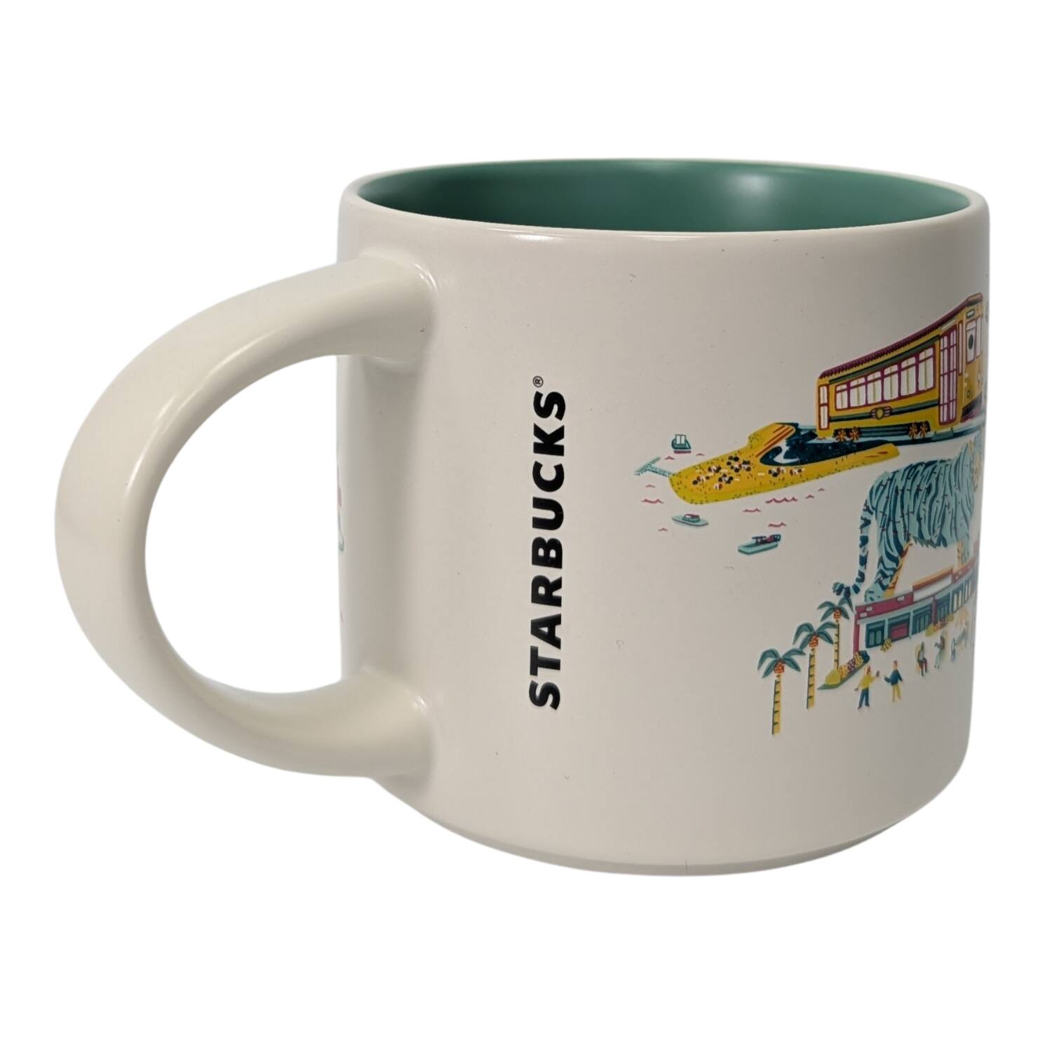 Back. Starbucks - Starbucks Discovery Series Tampa Bay Ceramic Mug, 14 Oz - green.