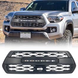 AMERICAN MODIFIED - Pro Style Grille w/ Off Road Lights for 2016-23 Tacoma - Black