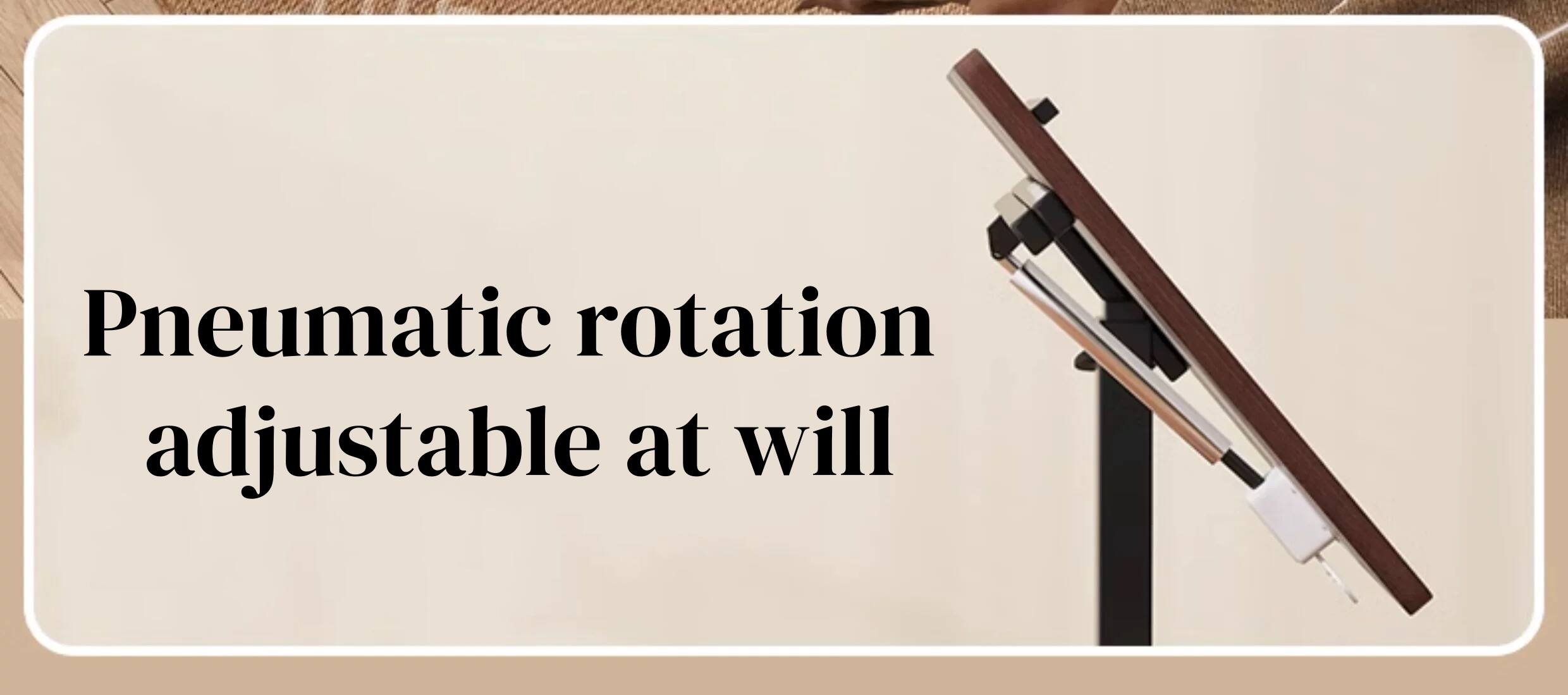 Pneumatic rotation adjustable at will