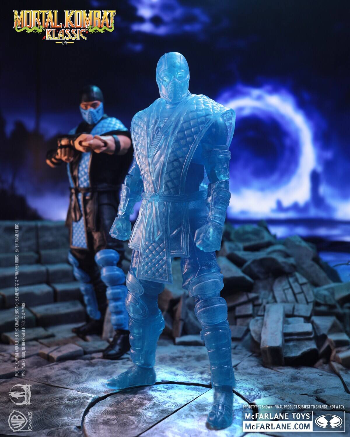 MORTAL KOMBAT KLASSIC INC ENTERTAINMENT BROS WARNER a d ELEMENTS AND TRM a - CHARACTERS 05 LOGO: RELATED ONLY ALL NETHERREALM KOMBAT LOGO GAMES MOREAL NB NOHCRSRLM GAMES PRO OTYPES SHUWN FINAL PRODUCT SUBJECT TO CHANGE NOT A TOY. McFARLANE TOYS McFARLANE.COM
