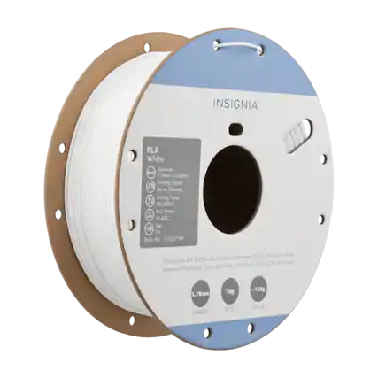 INSIGNIA PLA White
Diameter: 1.75mm ± 0.02mm
Printing Speed: Up to 350mm/s
Printing Temp: 190-230°C
Bed Temp: 25-60°C
Fan: On
Batch No: A7812271149
Compatible with Bambu Lab, Creality, Snapmaker, Elegoo, Anycubic, Prusa, Research, Flashforge, Sovol, Qidi Tech, and other 1.75mm FDM 3D Printers
1.75mm
1kg
~155g
DIAMETER
NET WT
SPOOL WT