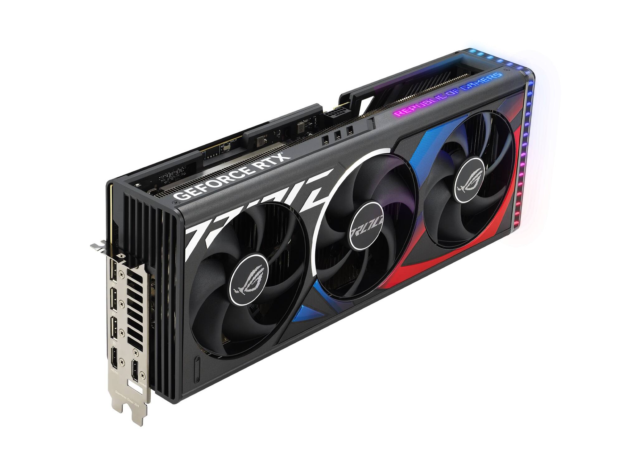 Alt View 1. ASUS - NVIDIA GeForce RTX 4080 Overclock 16GB GDDR6X PCI Express 4.0 Strix Graphics Card - Black.