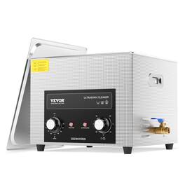 VEVOR - 15L Ultrasonic Cleaner with Heater Timer & Basket, Professional Digital Sonic Cavitation Machine, 360W Cleaning Machine