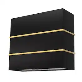 Akicon - 36 inches - Externally Vented - Wall Range Hood - Black with Gold