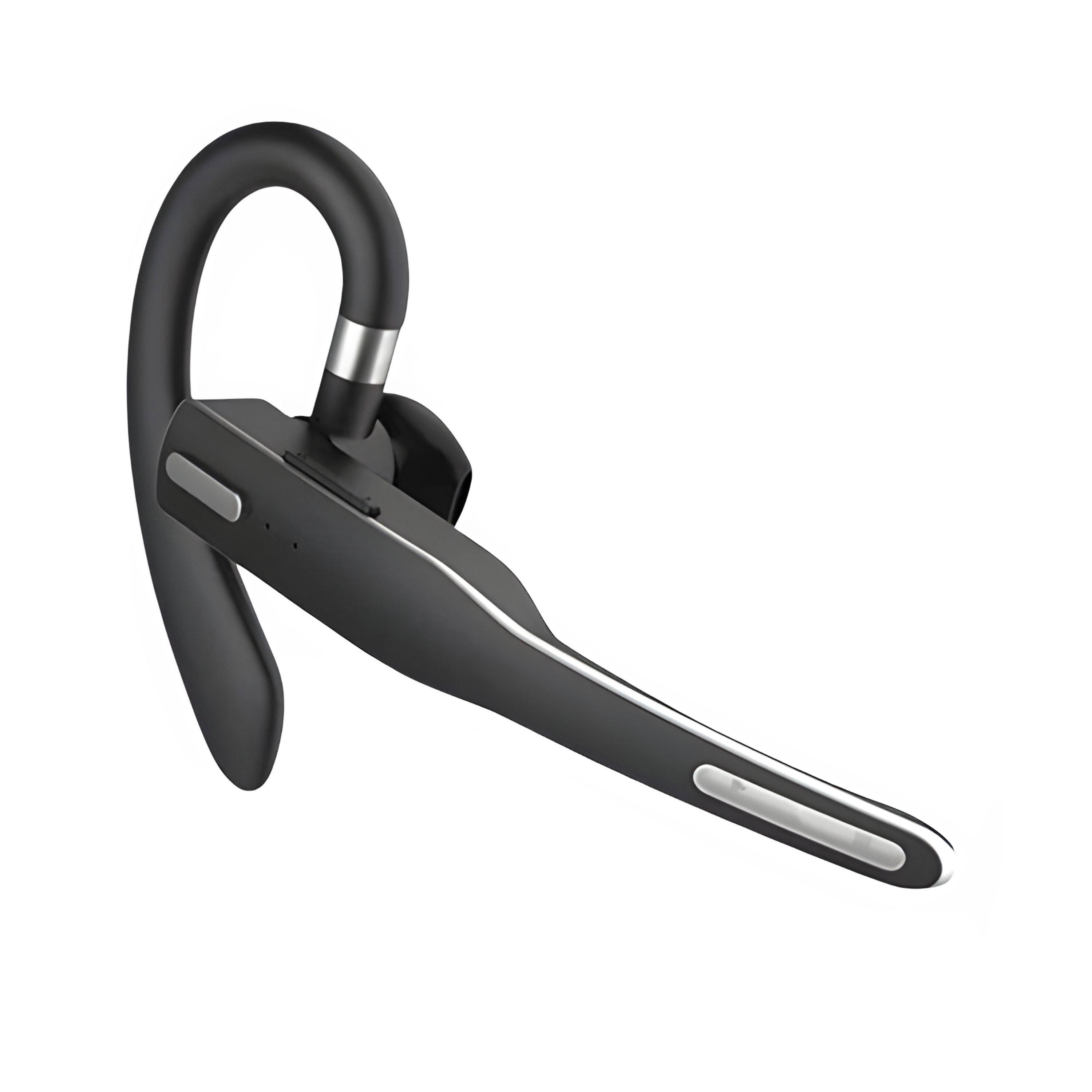 Front. Kitcheniva - Wireless Bluetooth 5.1 Earpiece Dual Mic Earbud Noise Cancelling - Black.