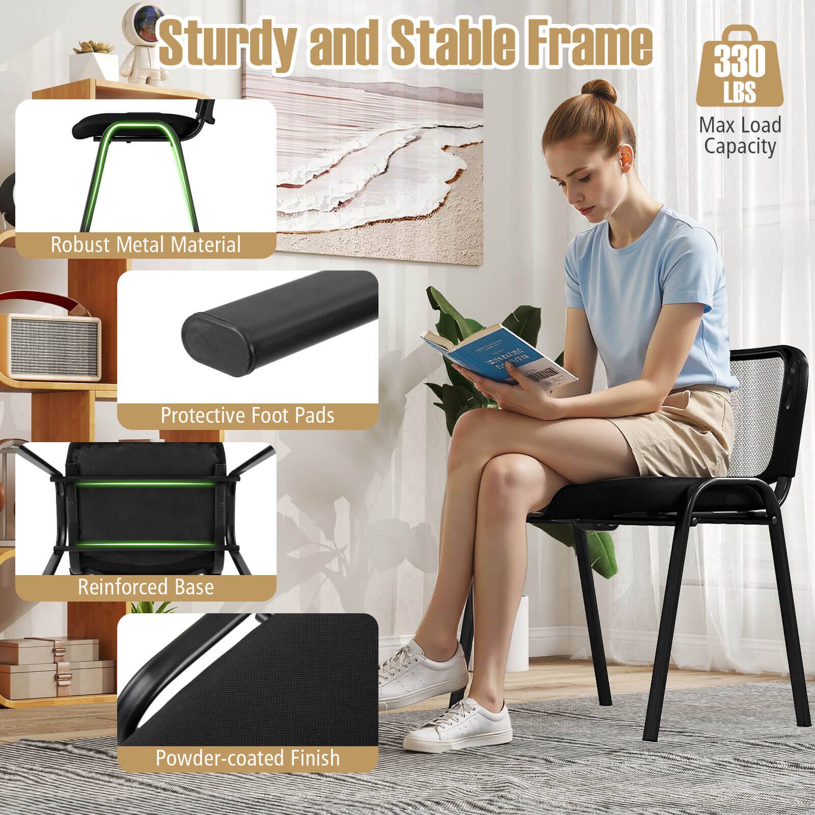 Sturdy and Stable Frame  
330 LBS Max Load Capacity  
Robust Metal Material  
Protective Foot Pads  
Reinforced Base  
Powder-coated Finish