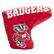 Front. Team Golf - Wisconsin Badgers Quilted Blade Putter Cover - Multicolor.