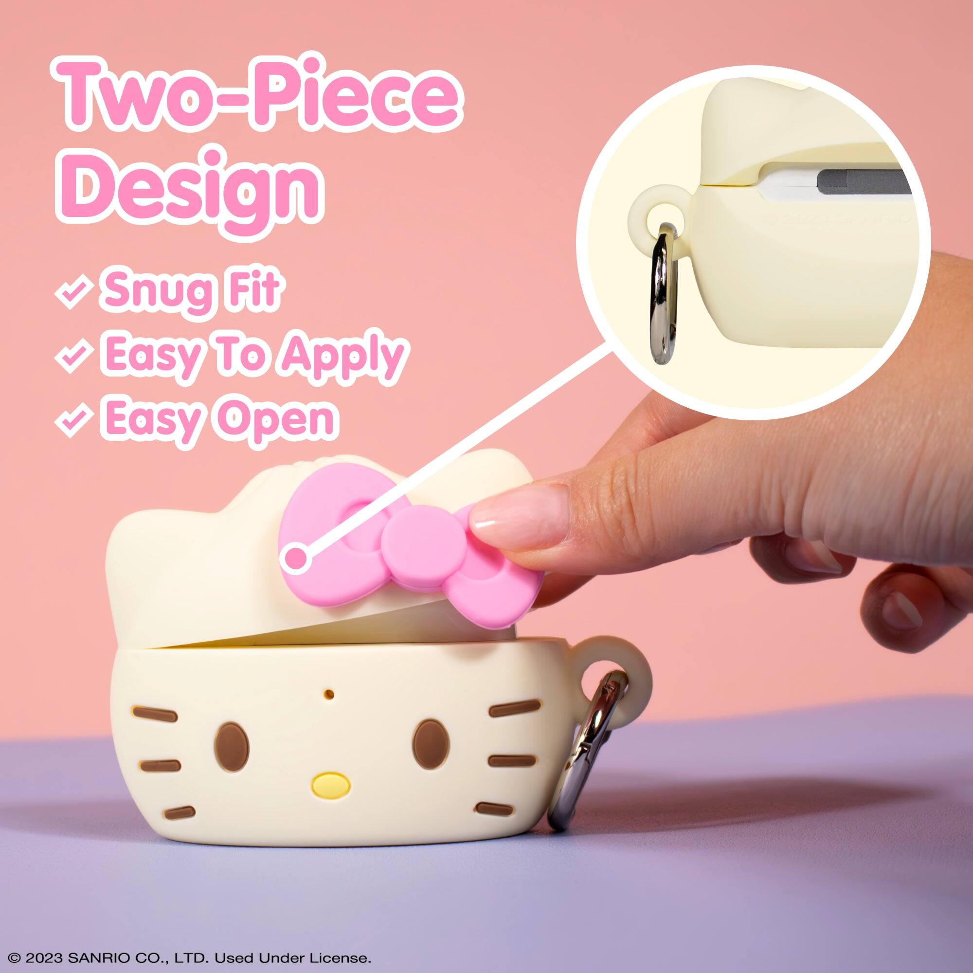 Two-Piece Design  
Snug Fit  
Easy To Apply  
Easy Open  

© 2023 SANRIO CO., LTD. Used Under License.