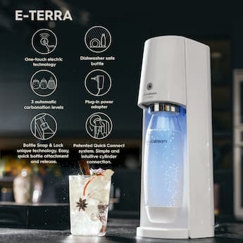 SodaStream E TERRA Sparkling Water Maker White - Best Buy SodaStream E TERRA Sparkling Water Maker White - Best Buy