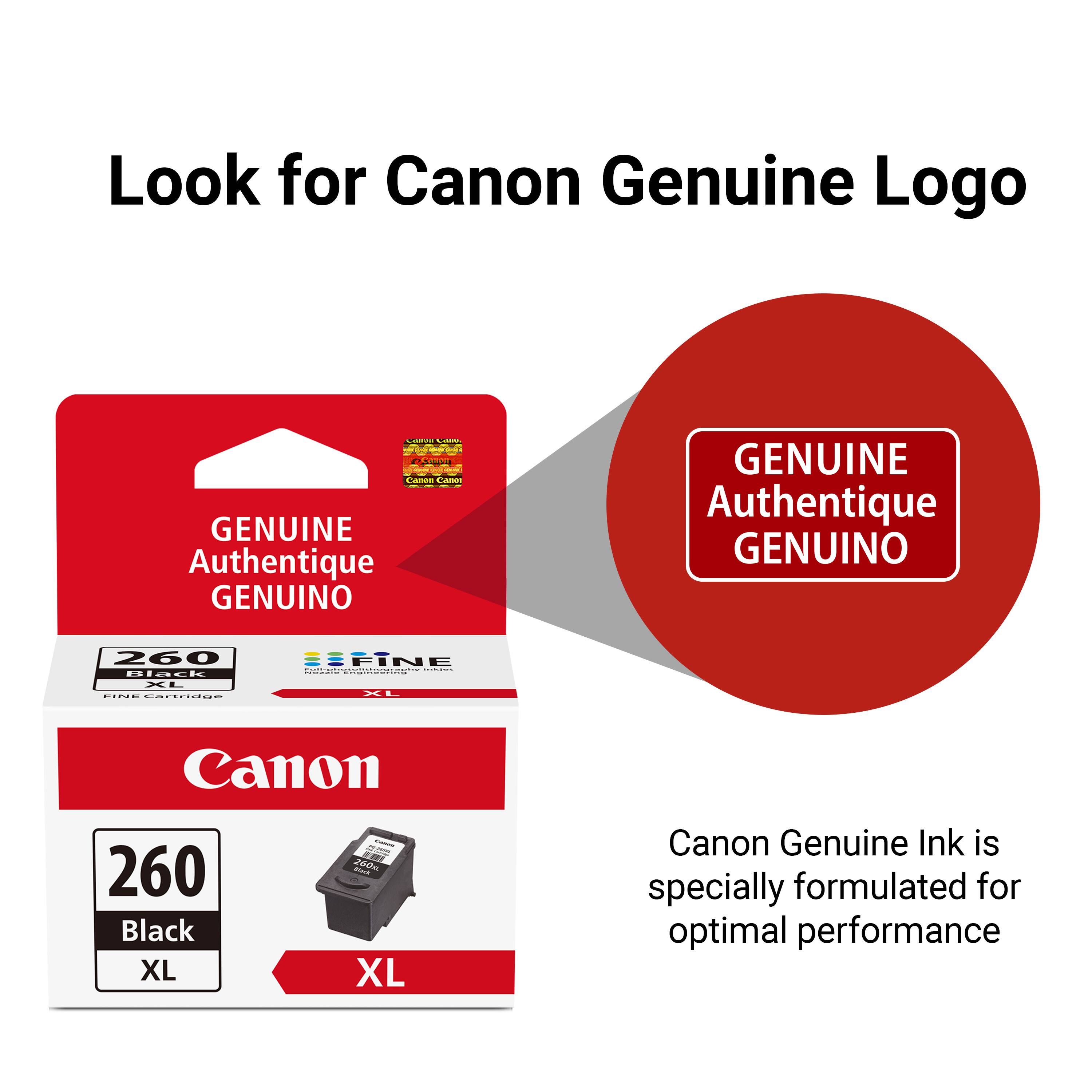 Look for Canon Genuine Logo

GENUINE Authentique GENUINO

Canon Genuine Ink is specially formulated for optimal performance