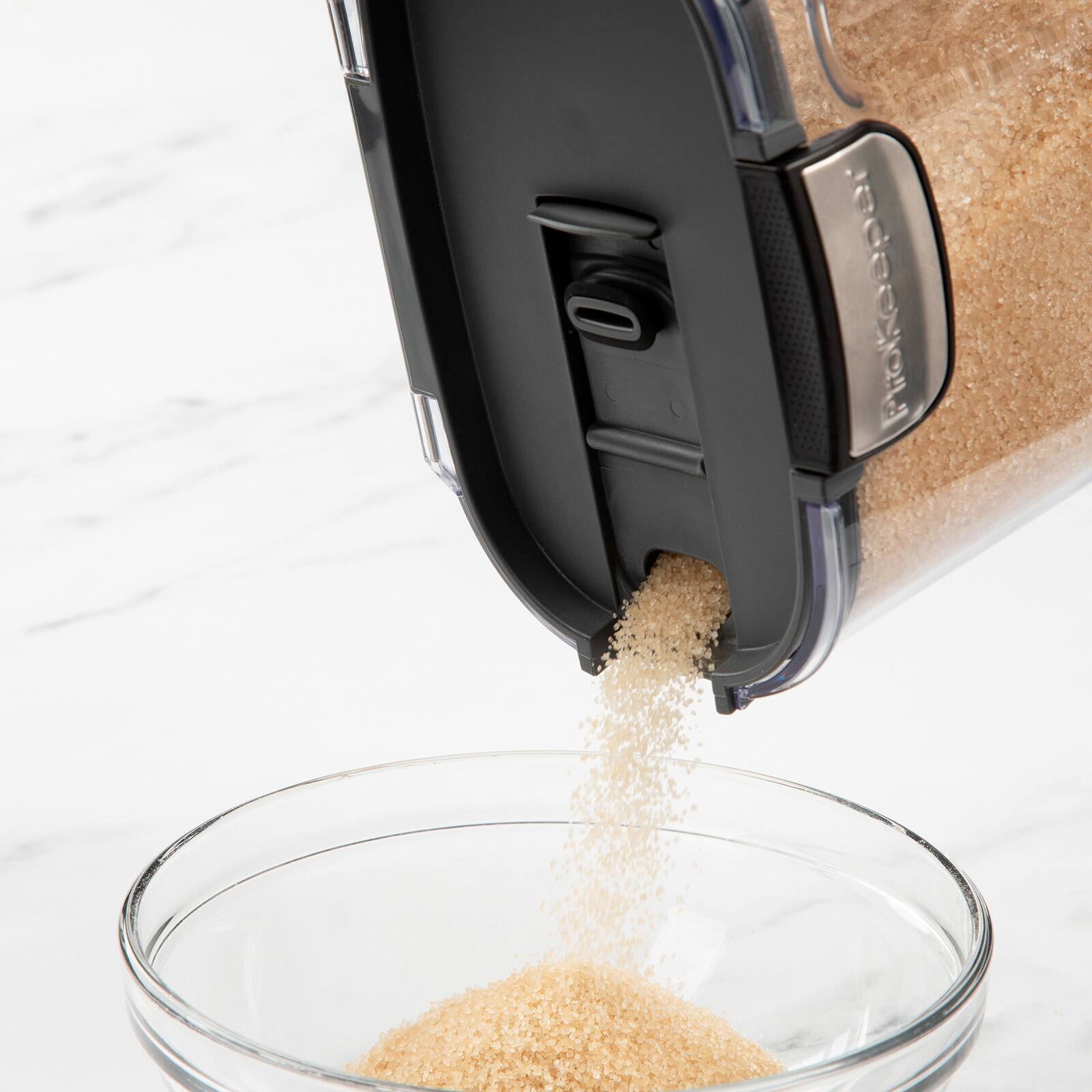 Alt View 4. Progressive International - ProKeeper+ Airtight Specialty Sugar Storage Container, Clear Plastic - Clear.
