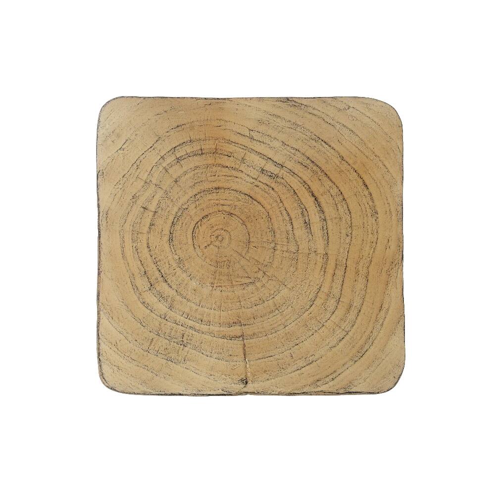 Alt View 7. Loheer - Loheer Twist Side Table MGO Wood Look Spiral End Table Natural - Natural.