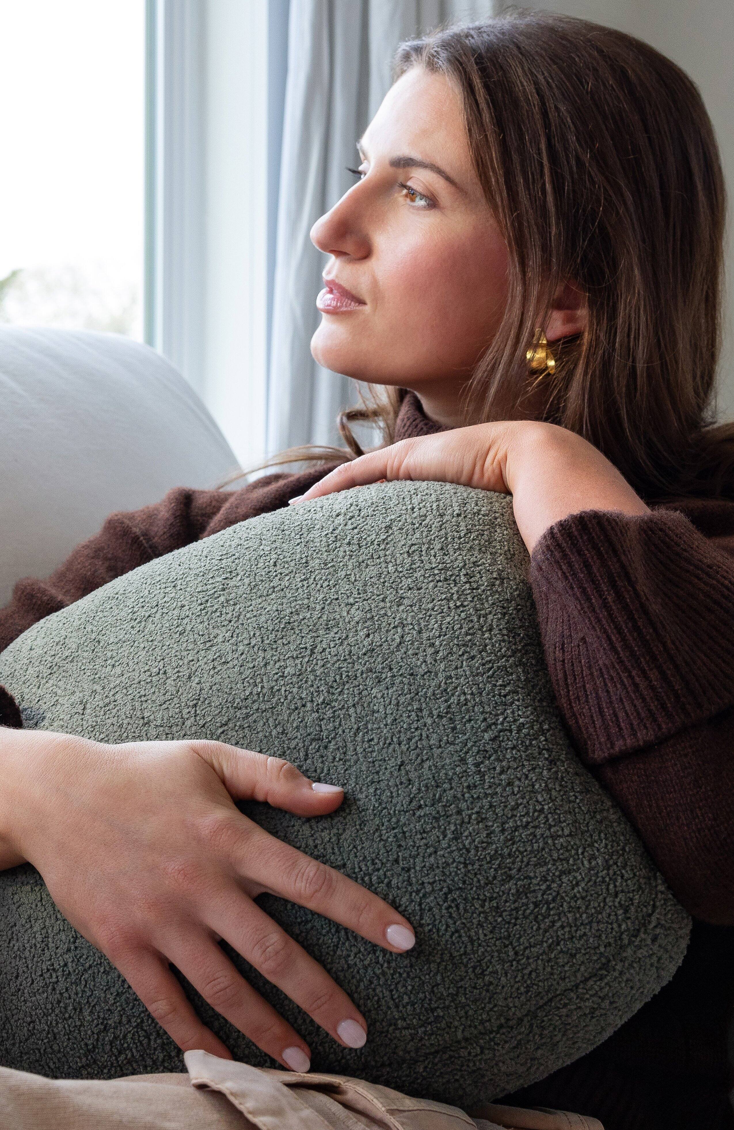 Alt View 2. Quiet Mind - The Original Weighted Pillow - Large - Agave Green.