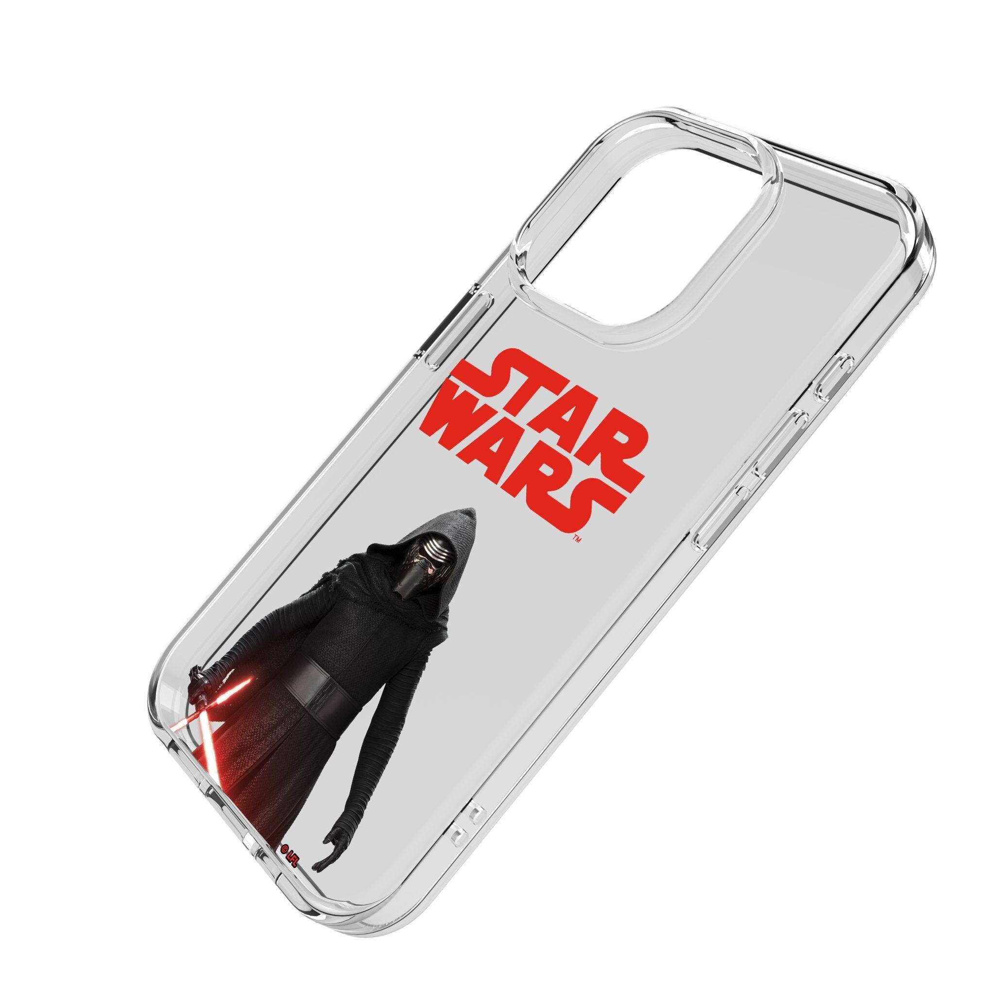 Angle. Keyscaper - Star Wars: The Force Awakens Color Block Clear Phone Case - Apple iPhone 16 - Kylo Ren.