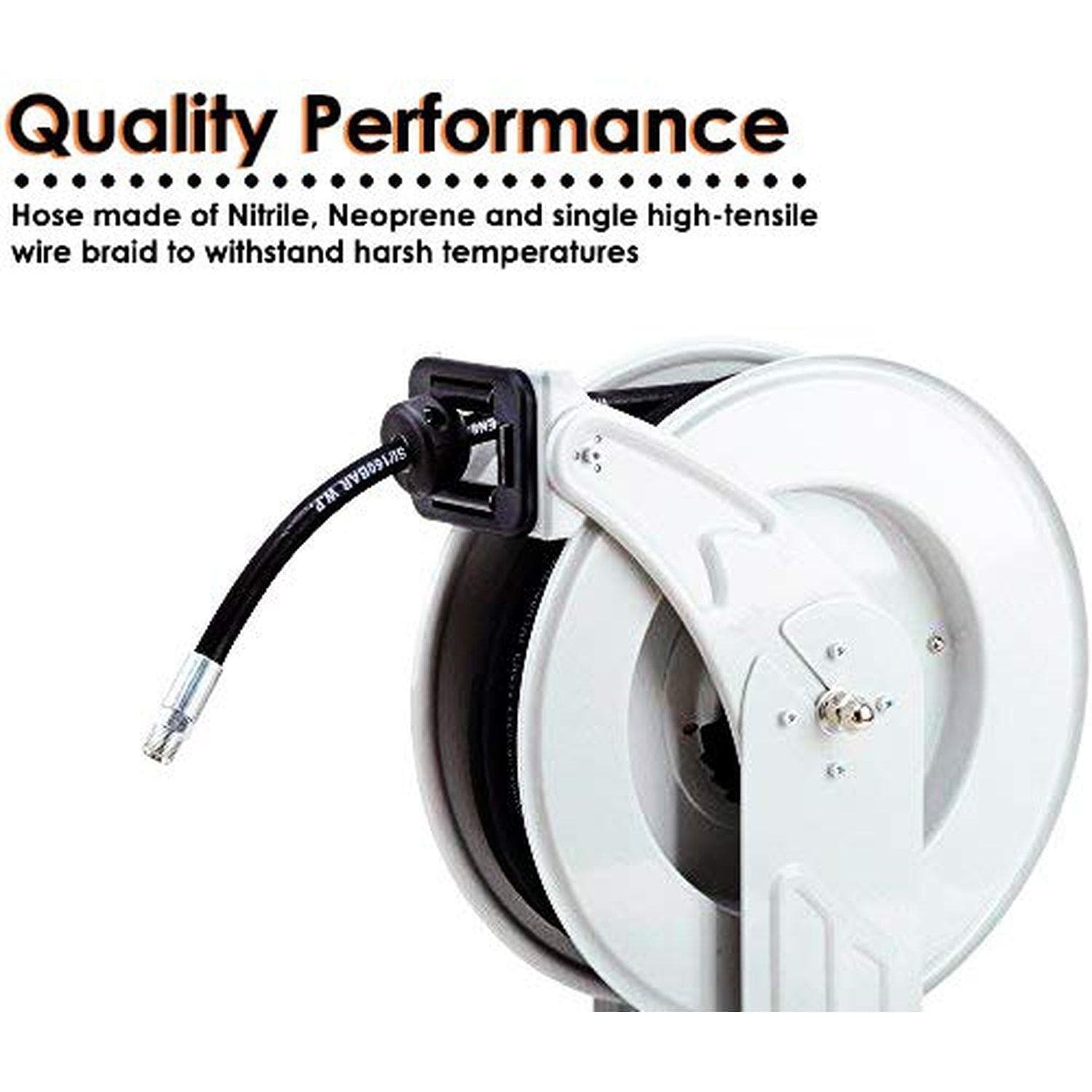 Quality Performance  
Hose made of Nitrile, Neoprene and single high-tensile wire braid to withstand harsh temperatures