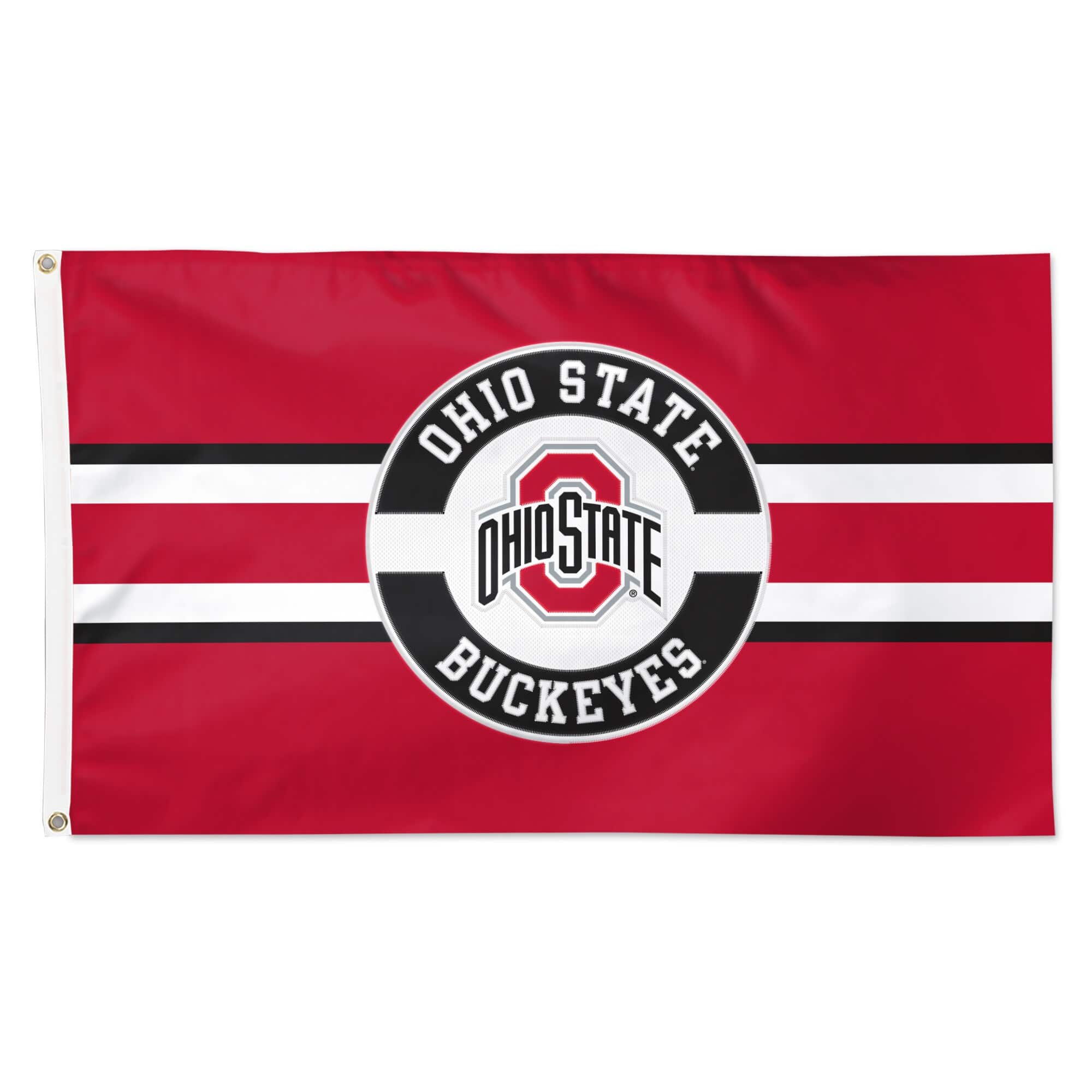 WinCraft - Ohio State Buckeyes 3' x 5' Applique Flag - Multicolor